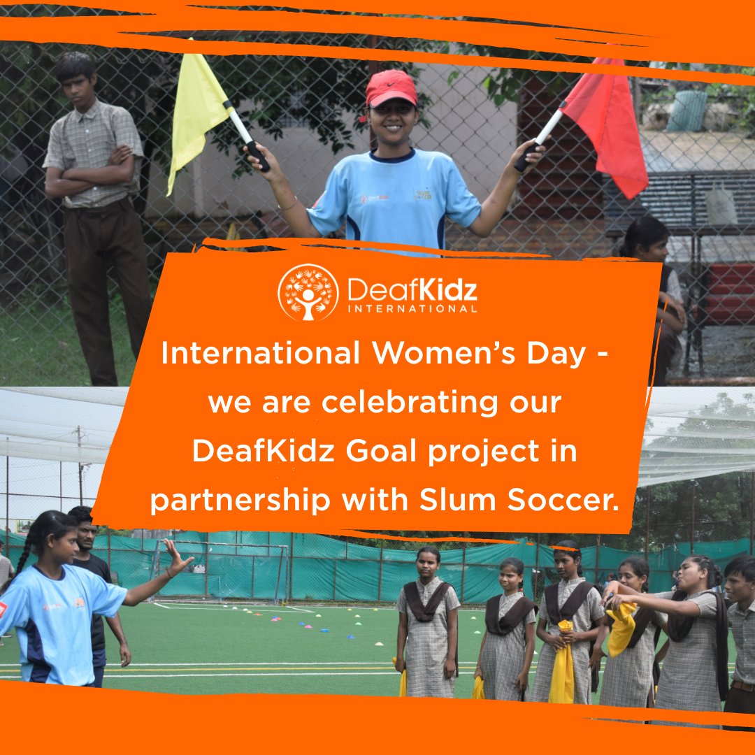 This #InternationalWomensDay we celebrate projects like #DeafKidzGoal, working in partnership with <a href="/slumsoccer/">Slum Soccer</a> and funded by <a href="/comicrelief/">Comic Relief</a>, we train deaf female coaches to teach deaf children and young people vital life skills through football coaching.
