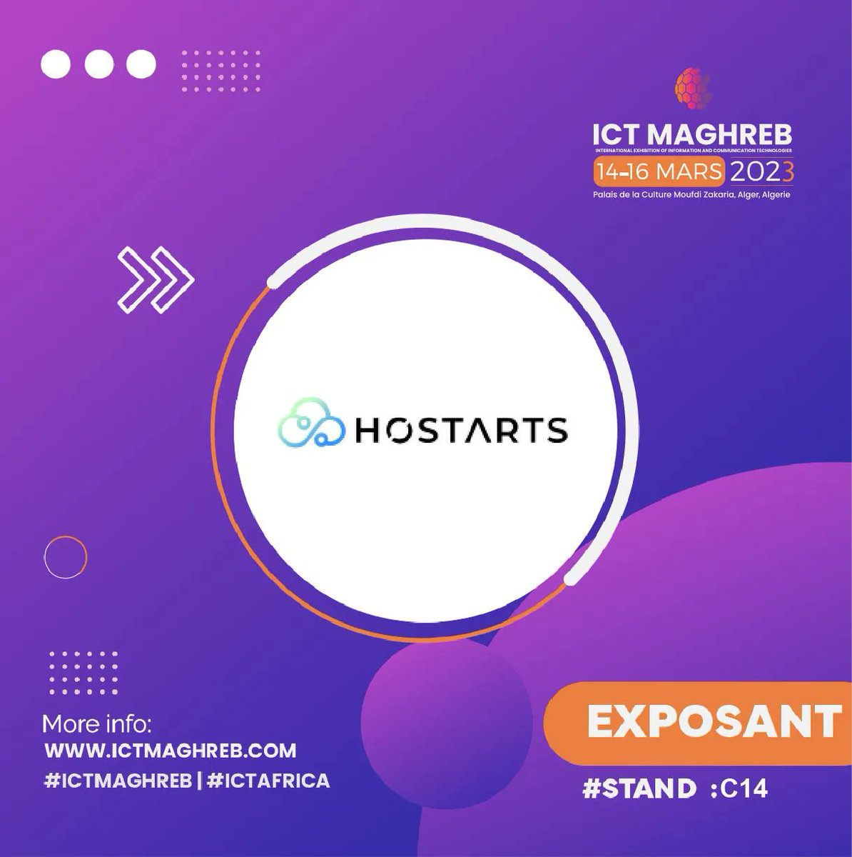 🌍🇩🇿. @Hostarts se joint à ICTMAGHREB !