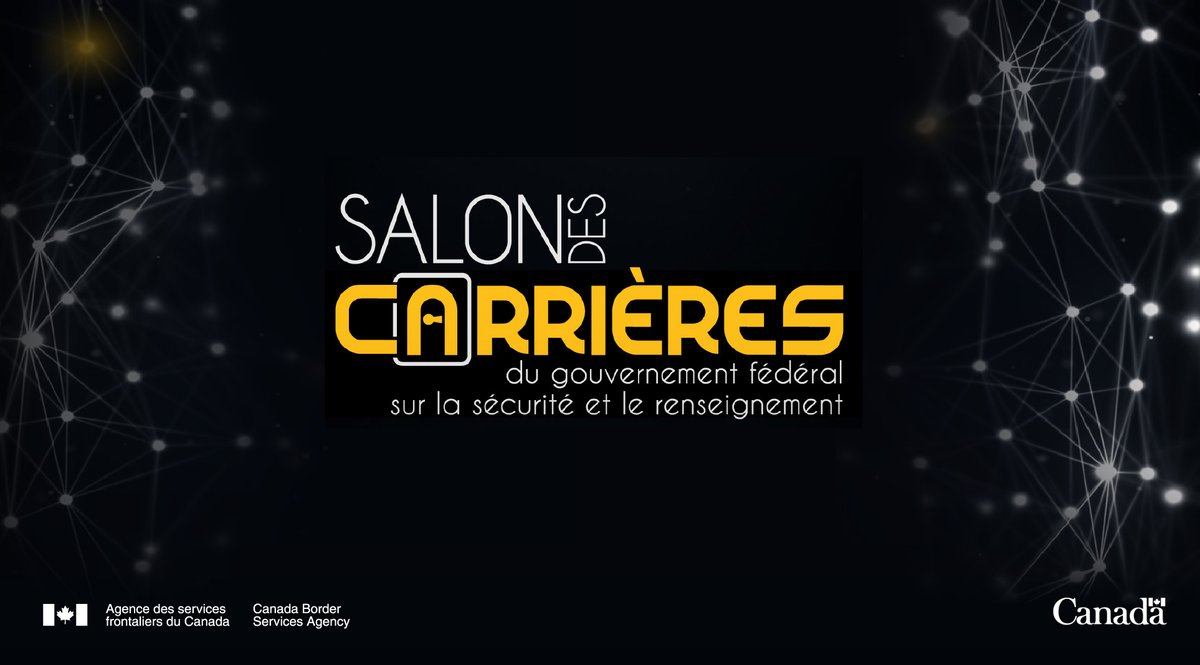 FrontiereCan's tweet photo. Découvrez les possibilités de carrière passionnantes dans le domaine de l'#ApplicationDeLaLoi le 16 mars au Salon virtuel des carrières du GC sur la sécurité et le renseignement.
Inscrivez-vous aujourd’hui : https://t.co/BDPf0L2jZ8
#VotreCarrièreEnSécurité
#EmploisASFC https://t.co/oIS94dkp4H