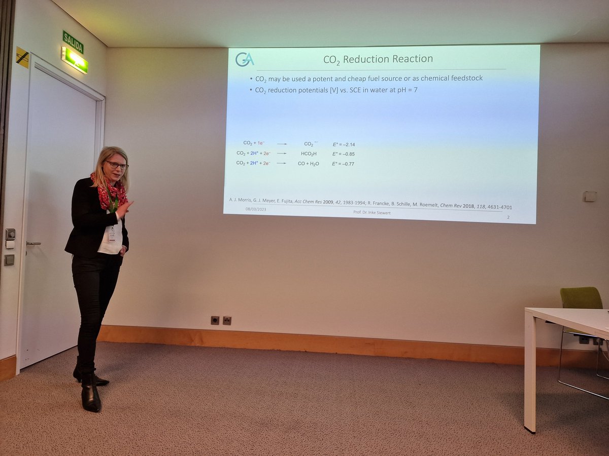 Carla Casadevall (@casadevallcarla) on Twitter photo Our second plenary speaker of the first session of the <a href="/nanoGe_Conf/">nanoGeConferences</a> #efuelsyn symposium is Prof. Inke Siewert <a href="/siewert_lab/">Inke Siewert</a> talking about the reduction of carbonyl groups! Our second plenary speaker of the first session of the <a href="/nanoGe_Conf/">nanoGeConferences</a> #efuelsyn symposium is Prof. Inke Siewert <a href="/siewert_lab/">Inke Siewert</a> talking about the reduction of carbonyl groups!