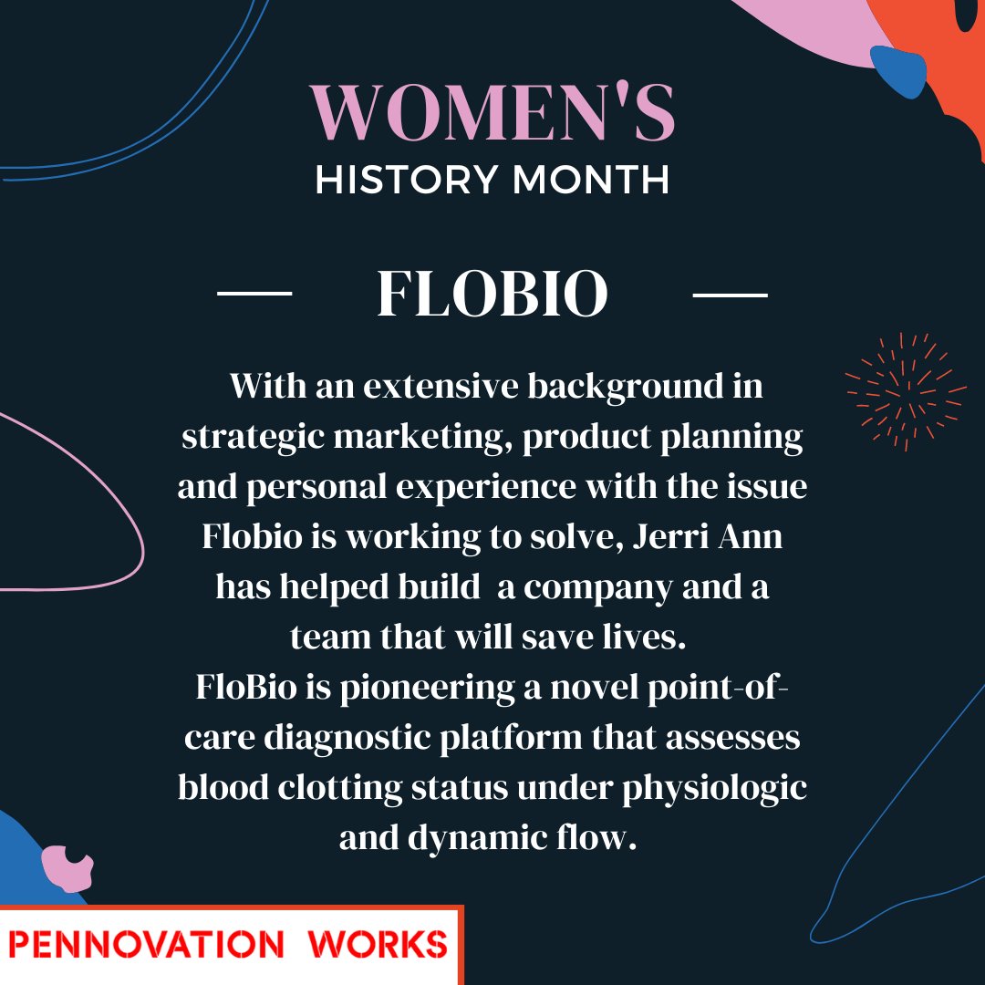 Today's #WomensHistoryMonth spotlight is Jerri Ann Thatcher, the CEO behind the life-saving device FloBio. Jerri Ann has extensive experience in commercialization, new product planning, & business development. Learn more: bit.ly/3ZKqZ52 #FemaleEntrepreneurs