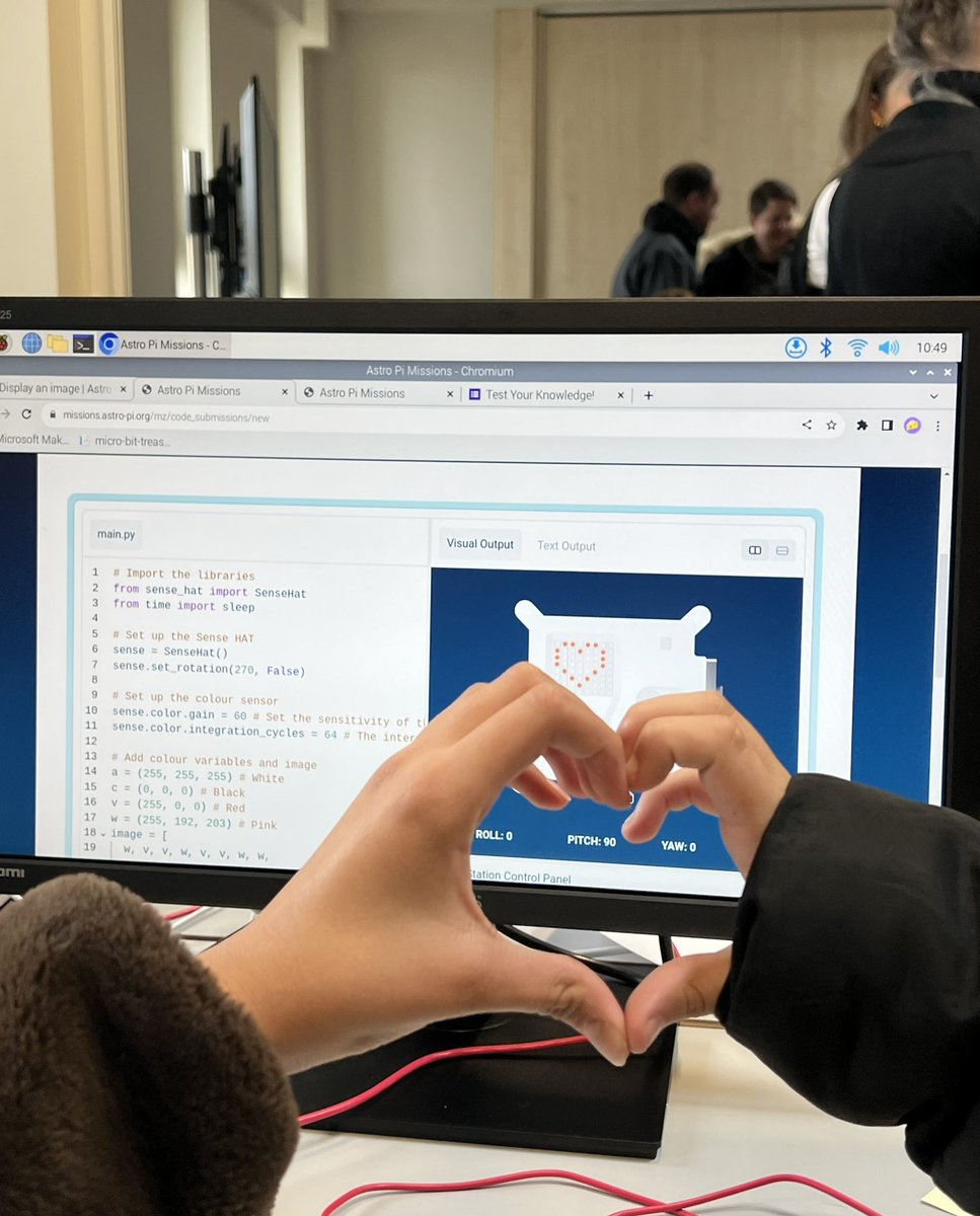MaiShehaly's tweet photo. @BiBDigitalMaker @Shipley_College @hannah_cebolla @katehiley A brilliant event! Thanks to @katehiley @hannah_cebolla for the amazing work and to @Future_T_org  @Raspberry_Pi @BiBresearch @CAERBradford for making it all happen &amp; inspiring the amazing young women of Bradford! 
#8MarchWomensDay 🥳 https://t.co/lnbRIUC3rz