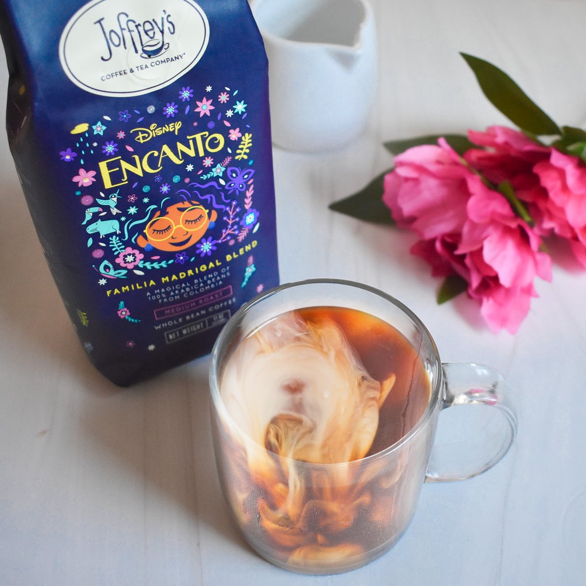 JoffreysCoffee's tweet image. Start your day empowHERed by coffee ☕️ Celebrate the strong and powerful women in your life with Disney Encanto Familia Madrigal Blend, featuring art of Mirabel Madrigal and Café Femenino coffees – exclusively produced by women coffee farmers. #InternationalWomensDay