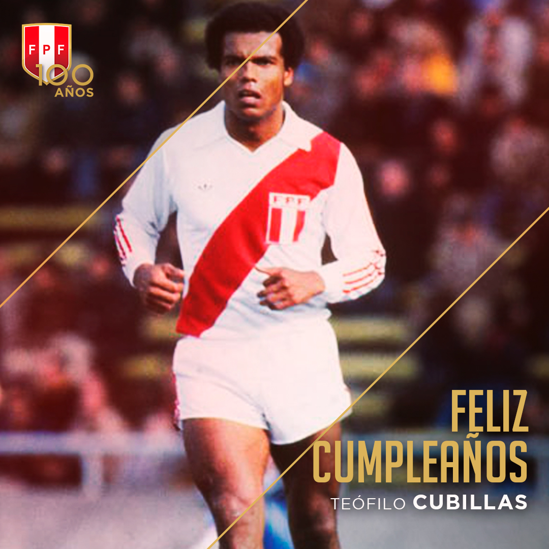 SeleccionPeru's tweet photo. Saludamos afectuosamente a Teófilo Cubillas, goleador histórico de nuestra 'Bicolor' en la historia de los mundiales.

¡Muchas felicidades y los mejores deseos, 'Nene'! 🎊

#ArribaPerú 💪🏻 https://t.co/AzVjd8hjsX