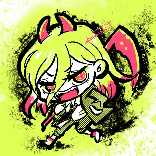 らくがきパワ子ちゃん#チェンソーマン #おえかき小鳥女子 
