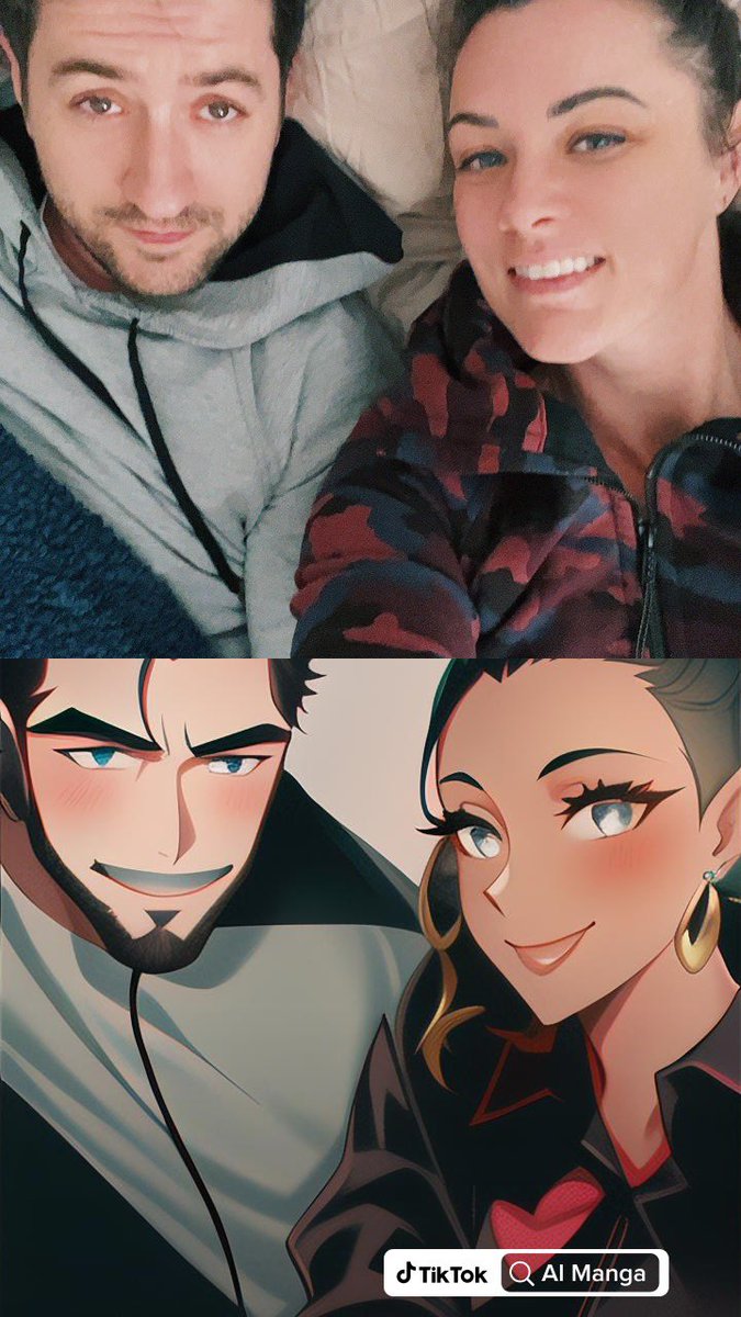 We got turned into AI things #ai #fiance #mylove #wednesday