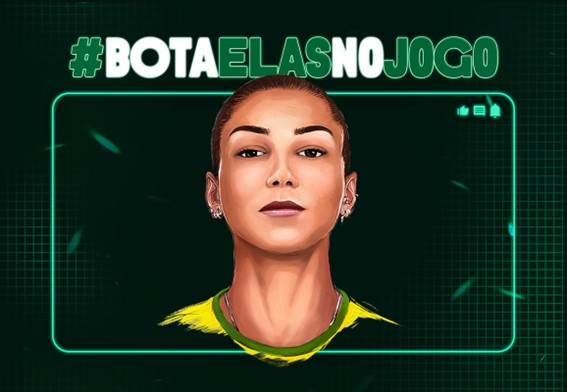 A @biazaneratto deu a letra pra #BotaElasNoJogo tem que marcar a organizada do seu time aqui e pilhar mt fml