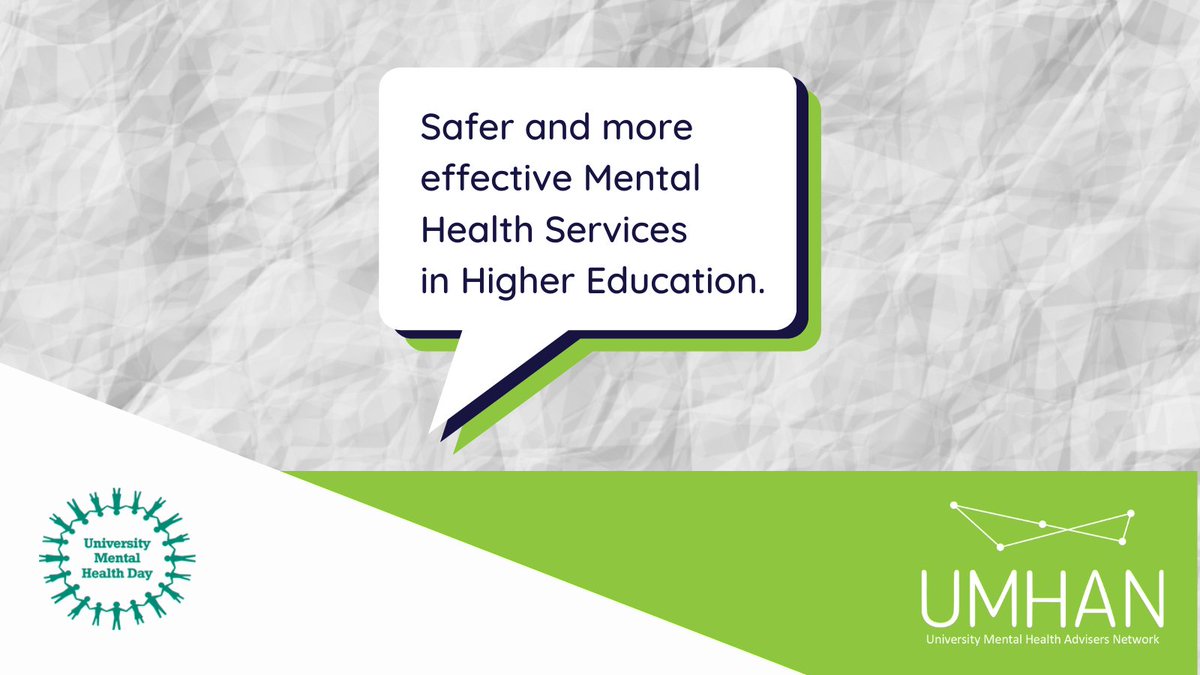 What is Clinical Governance? Why do we need it? How will it help you?
On #UniMentalHealthDay we launch our ‘Clinical Governance for Mental Health Services in Education’

umhan.com/pages/clinical…