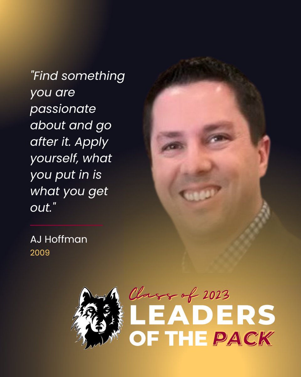 AlumniNSU's tweet photo. Let's meet our next Leader of the Pack recipient, AJ Hoffman! Congratulations! #LeadersofthePack #BeNorthern #northernstateu https://t.co/0hxNFzMb1V