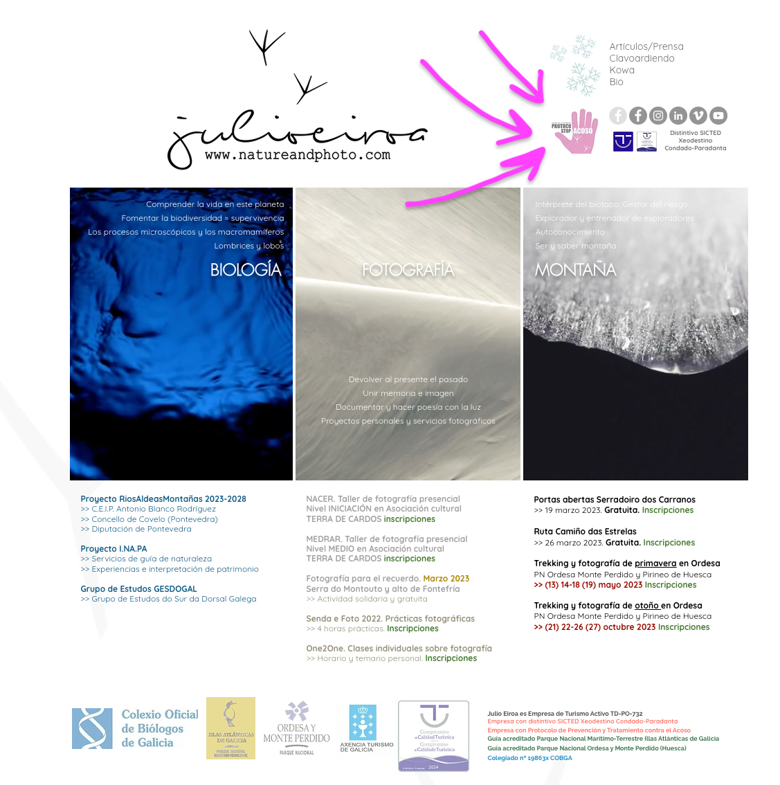 Nun día coma hoxe.
Día da muller, nai, filla, avoa, bisavoa, .... e superguerreiras.
Eu con elas. Elas conmigo.
natureandphoto.com
#diainternacionaldelamujer #8demarzo #julioeiroa #natureandphoto #protocoloacoso #prevencion #tratamiento #2023 #guiademontaña #biologia #foto