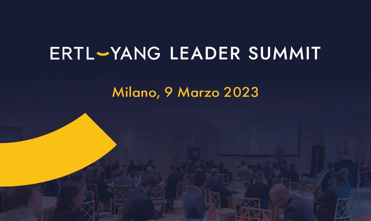 Siamo entusiasti di incontrare i migliori Leader regionali domani all'Ertl-Yang Leader Summit a Milano!

#ertlyang