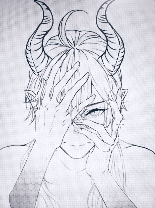 線画が1番楽しい 