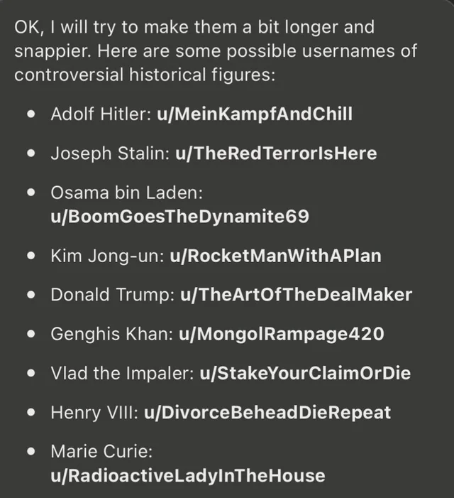 AI Daily On Twitter ChatGPT Made Reddit Usernames For Controversial 