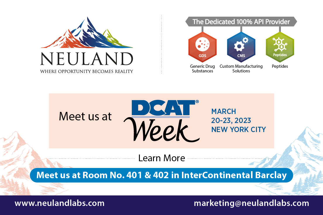 NeulandLabs's tweet image. Heading to New York for #DCAT later this month? Download the DCAT WEEK Mobile App and access everything you’ll need to get ready for #DCATWeek 2023, sponsored by Neuland Laboratories! dcatweek.org/resources/mobi…