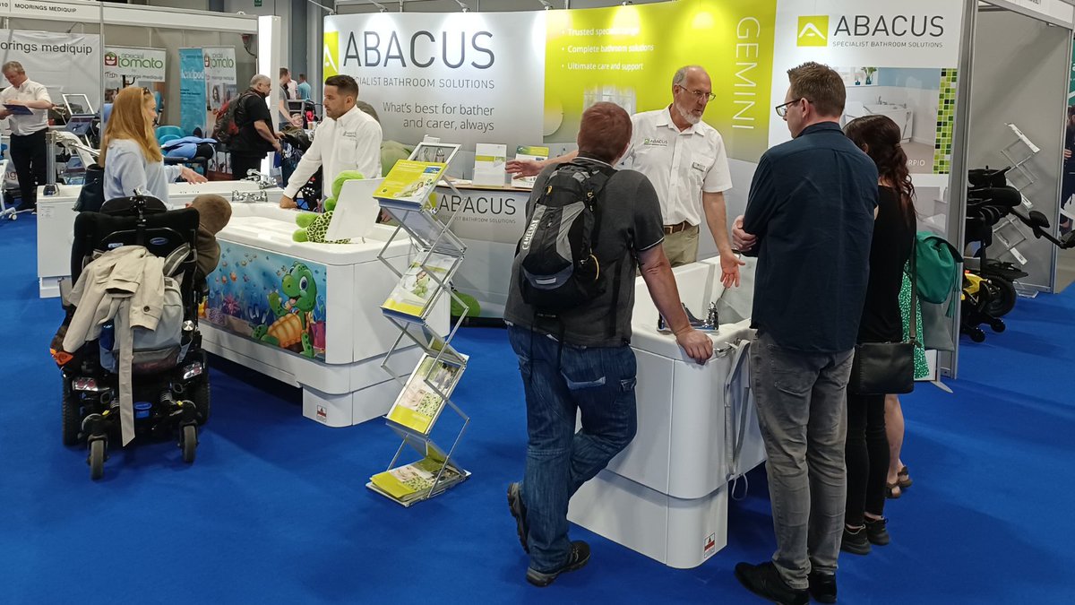 abacusbaths's tweet photo. At #KidztoAdultz Middle, experienced Abacus Assessors will be providing expert guidance on Disabled Facilities Grants in relation to assisted bathing. Visit us at Stand B2 👉 Thurs 16th March, Coventry Building Society Arena. Free entry https://t.co/wPvcw57Mpf #DFGs @kidztoadultz https://t.co/ugEam2MGCJ