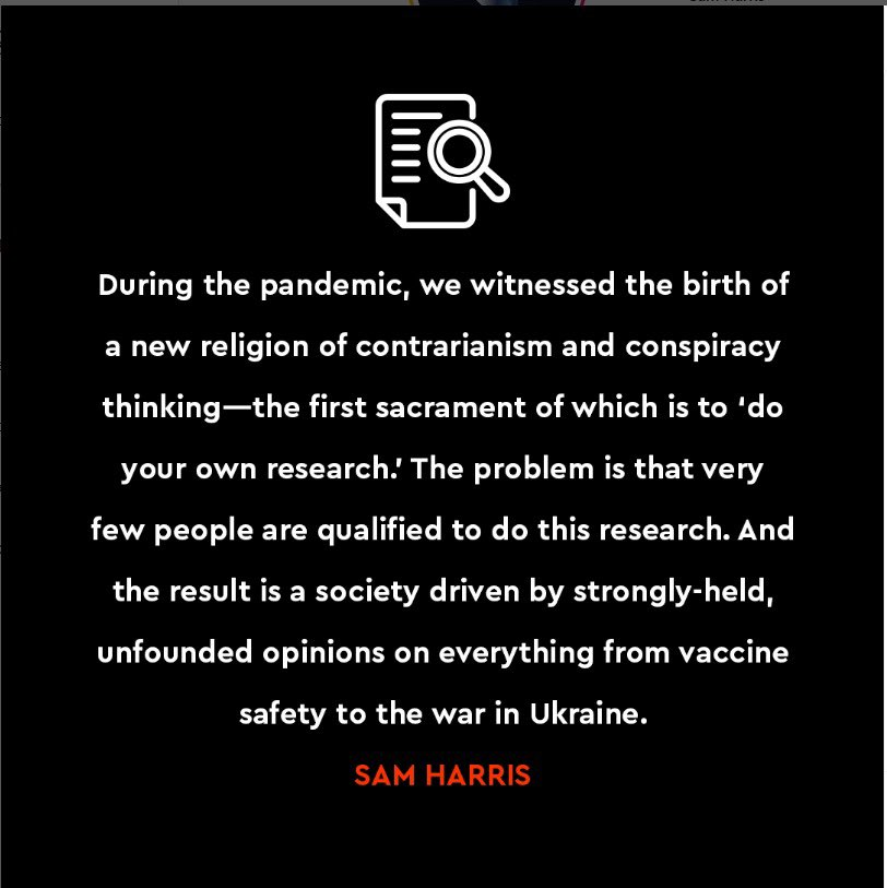 Alla bör inte flyga flygplan. Alla bör inte operera hjärtan. Alla bör inte bygga hus, broar eller tunnlar...eller altaner. Och alla bör inte göra "sin egen forskning"...om man inte är tränad för det.
