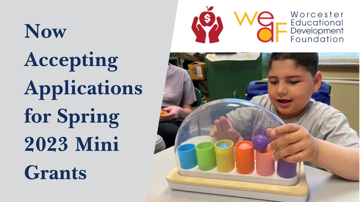 WEDFwps's tweet photo. WEDF is accepting applications for Spring 2022 Mini Grants!
Read Post:
https://t.co/IYvai9Gexf https://t.co/09acAVJe2L