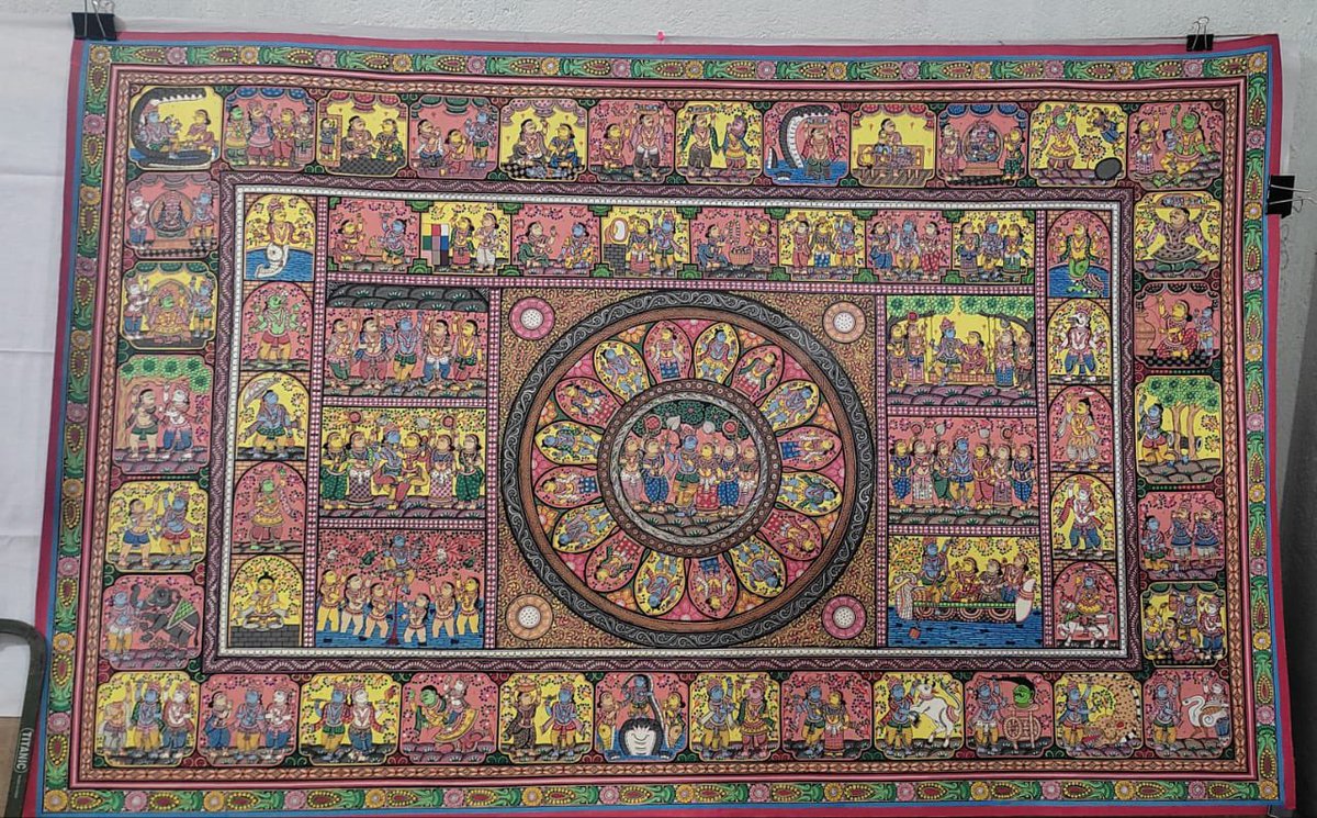 New painting. Canvas 40/60inch 33500 #KrishnaLeela Krishna leela katha