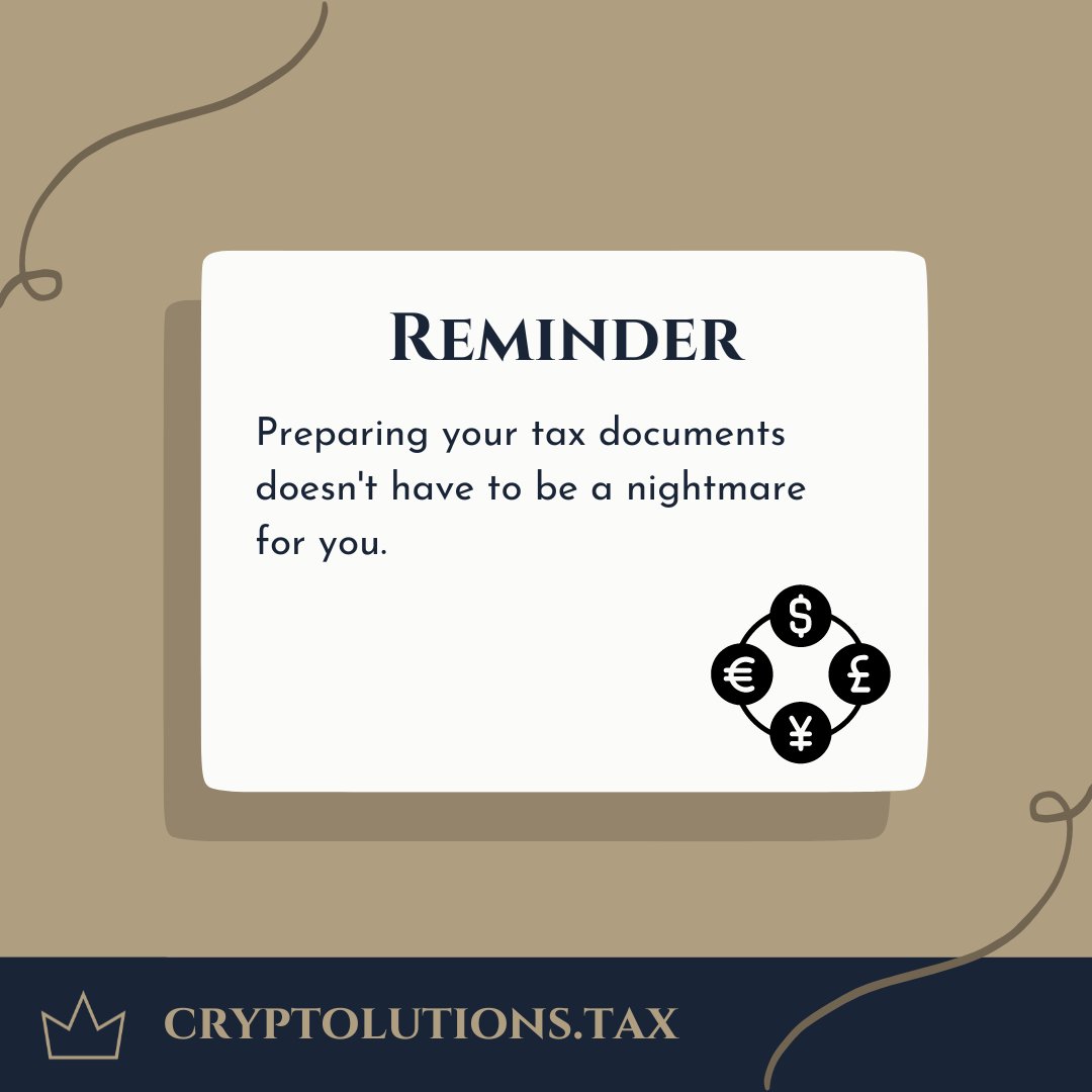 CryptolutionsTx's tweet image. Grateful to have been so busy to help people meet their needs for US Taxes. 
Unsure or need help-- reach out. A 15 minute consult is free for you &amp;amp; could save you money. 
#cryptotaxhelp #cryptotax #cryptolutions #cryptotaxes #crypto #cryptocurrency #investments #taxcompliance