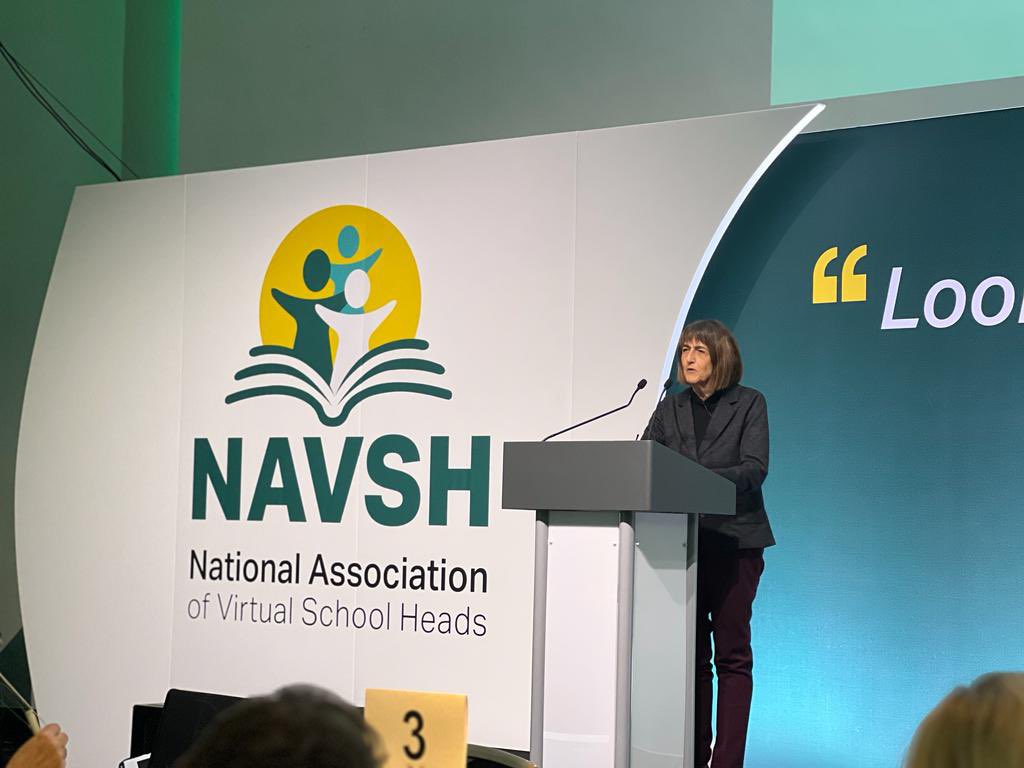 TheCareLeaders's tweet photo. It’s wonderful to hear from our friend Judy Sebba from @ReesCentre as she shares their research work that is a key charitible aim of @NAVSH_UK and the evaluation of CwSW duties. 👏🏽

#NAVSH23 #beyondthebehaviour https://t.co/GroM1mQUwm
