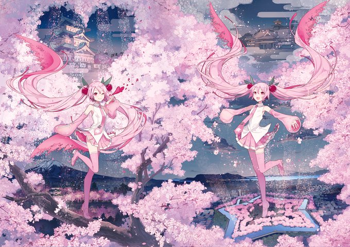 「桜ミク スカート」の画像/イラスト/ファンアート(人気順)