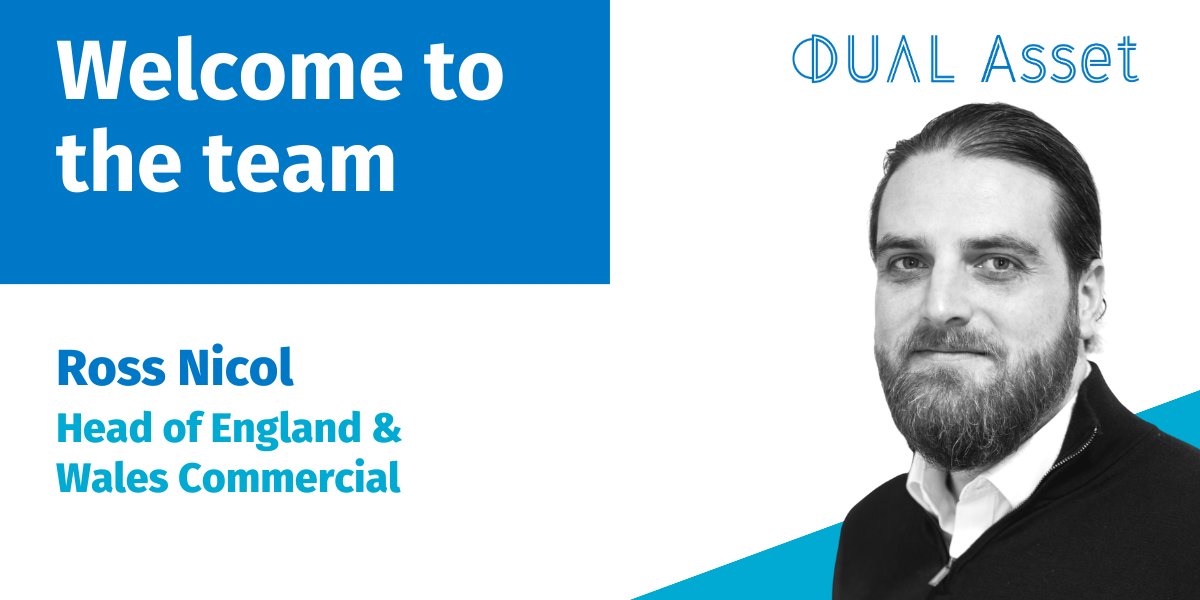 A very warm welcome to Ross Nicol, who joined us as Head of England &amp; Wales Commercial in London! 🚀
Ross has extensive insurance industry experience and property market knowledge, which will be an excellent asset to our Commercial team. bit.ly/3ytdjiZ 
#dualasset #team