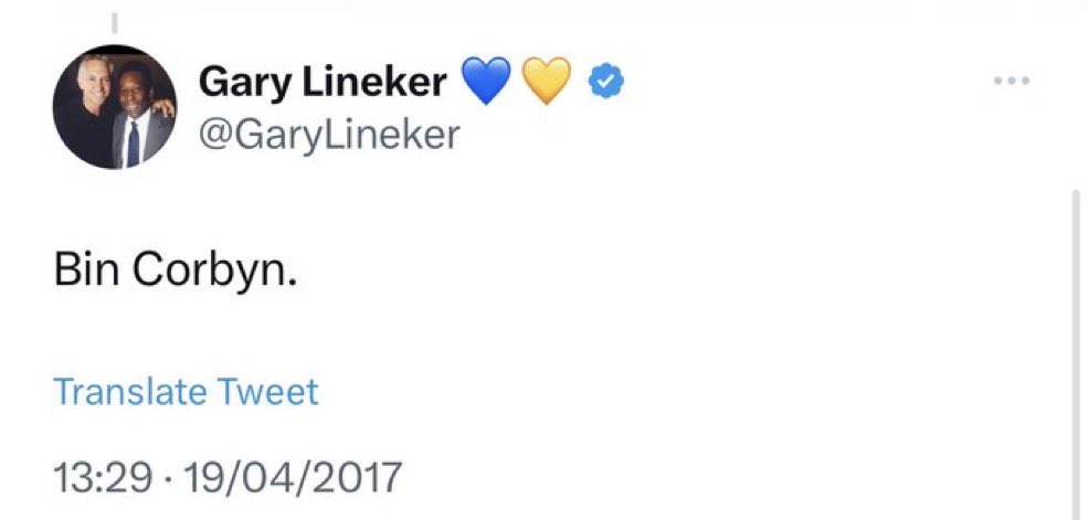 Lineker said this less than two months before a general election, just fyi.

#BBCimpartiality #ImpartialityMyArss