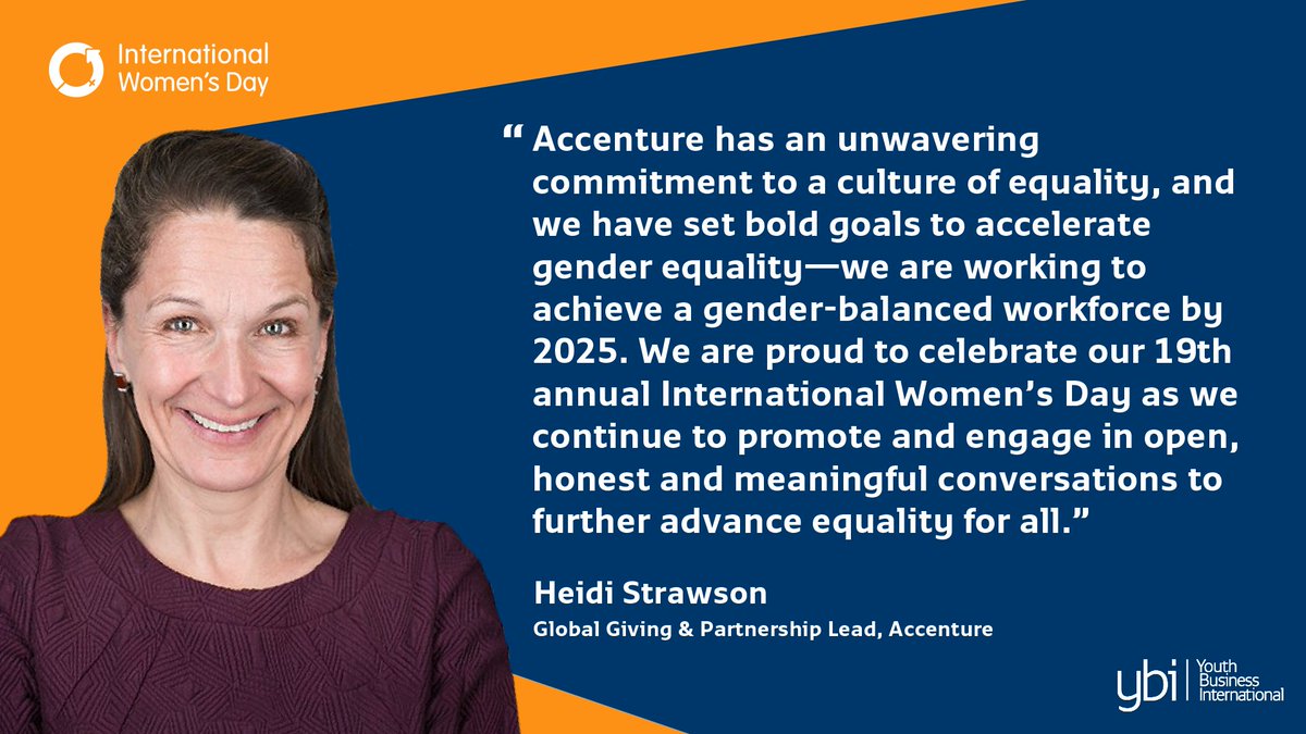 Brilliant to see our partner <a href="/Accenture/">Accenture</a> celebrate women living, thriving, and growing without limits.
 
There are no limits to how we can support gender #equality. Through our partnership we work together to promote #diversity and #inclusion in youth #entrepreneurship #IWD2023