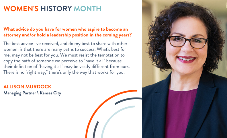 Happy #InternationalWomensDay! People all over the world are celebrating the cultural, economic, political &amp; social achievements of women. 

Today we are exceptionally proud to celebrate our Managing Partner Allison Murdock. 

#WomensHistory #WomenInLaw #WomenEmpoweringWomen
