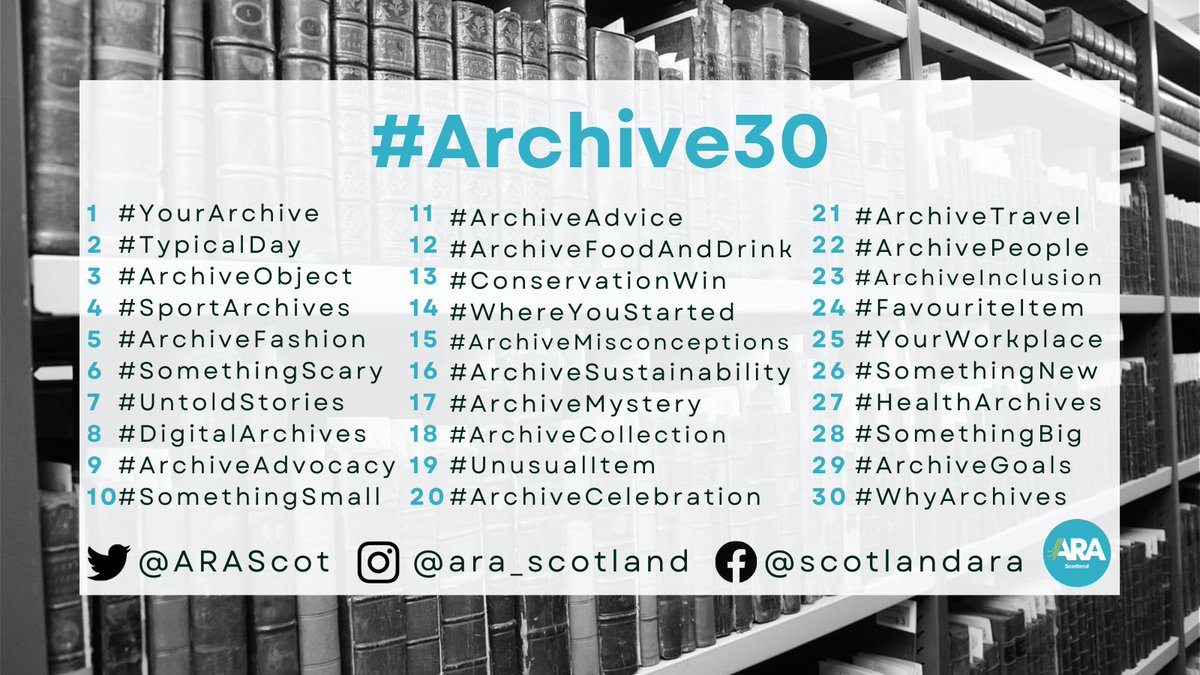 ARAScot's tweet photo. It's that time of year again... now you can get planning for #Archive30! Can't quite believe it has come around this quickly! https://t.co/9tcEM9C8Qs