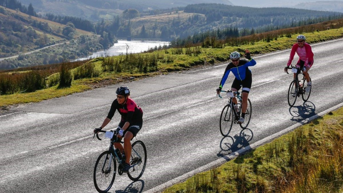80.2 miles 
5,885 ft ⛰️
400 riders 🚴🚴‍♂️🚴‍♀️🚴
Starting and ending in #Cardiff, Castles &amp; Cathedrals #MonsterRide involves a challenging route up through the Rhondda, featuring the iconic Bwlch Mountain and its cheeky cousin Mini Bwlch! Sign up now: castlesandcathedrals.org.uk