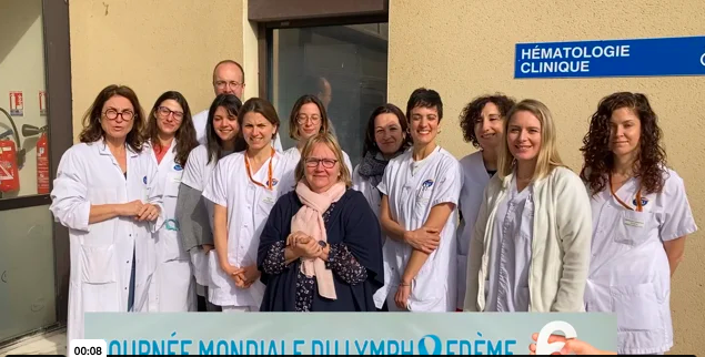 L'équipe de #lymphologie du CRMVR du <a href="/CHU_Montpellier/">CHU de Montpellier</a> soutient la Journée Mondiale du #lymphoedeme
Voir la vidéo sur le site du Partenariat Français du Lymphoedème
lympho.fr/component/cont… 

#WLD2023 #JML2023 #PFL
<a href="/FAVAMulti/">Filière FAVA-Multi</a> <a href="/lasfmv/">SFMV</a> <a href="/vascern/">VASCERN</a> <a href="/Echoraljpangio/">Dr Jean Pierre Laroche #vacciné 6.0</a> <a href="/LYMPHOSPORT/">Eleonore Piot - de Villars LYMPHOSPORT</a> <a href="/ARS_OC/">ARS Occitanie</a>