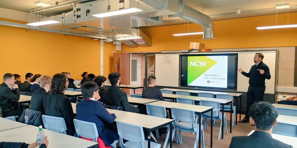IsleworthCEIAG's tweet photo. Huge thanks to ex-Isleworth student Alex Newberry of @contentignite for his fascinating presentation on digital advertising as part of National Careers Week. His inspiring and informative talk really made digital advertising a viable option for our young men. #NCW2023 https://t.co/8P1brb8WG1