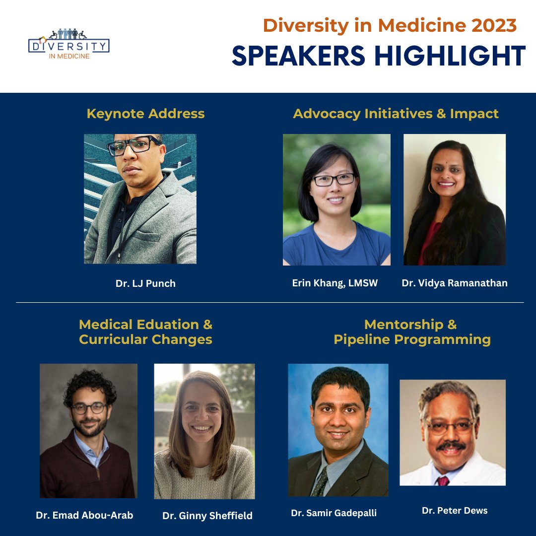 The @DiMConf2023 has an amazing lineup of speakers highlighting a range of topics from advocacy to medical education to mentorship. #MedicalEducation #Mentorship
#PipelineProgramming #DiversityInMedicine

Register today for the March 11 event! michmed.org/Mxj2k