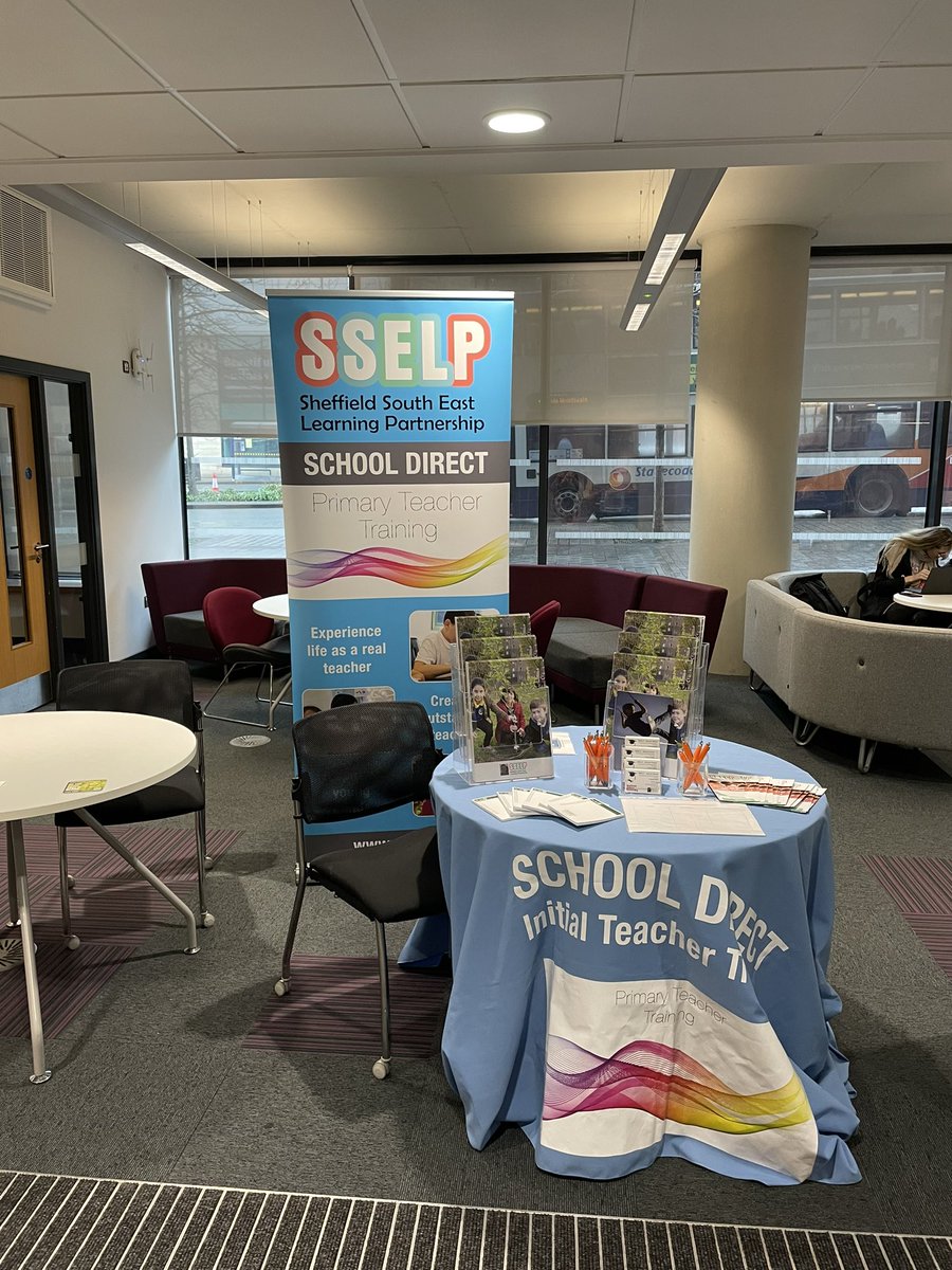 SSELPschdirect's tweet photo. We are here for the SHU post graduate event! Come and see us at Charles Street until 7pm @SHUEducation #getintoteaching https://t.co/SLqifB7yOF