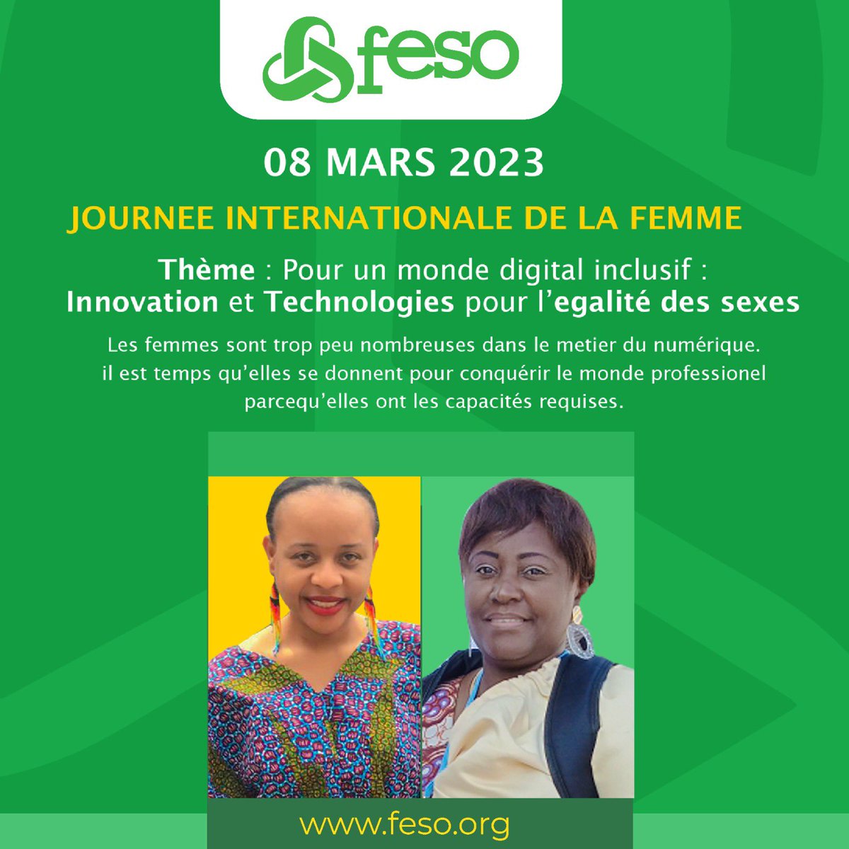 Les Femmes Solidaires réitère leur engagement pour la promotion un positionnement de la femme dans le secteur numérique. Autonomie de la Femme exigée !