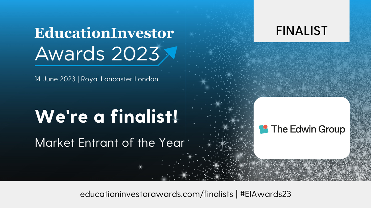We are finalists @EduInvestor for Market Entrant of the Year and Business Woman of the Year - @elainevsimpson

Well done to Edwin Supply @VisionForEd  @abcteachers  @smartteachers on finalists for Recruitment Services of the Year!
#EIAwards23 #finalists #internationalwomansday