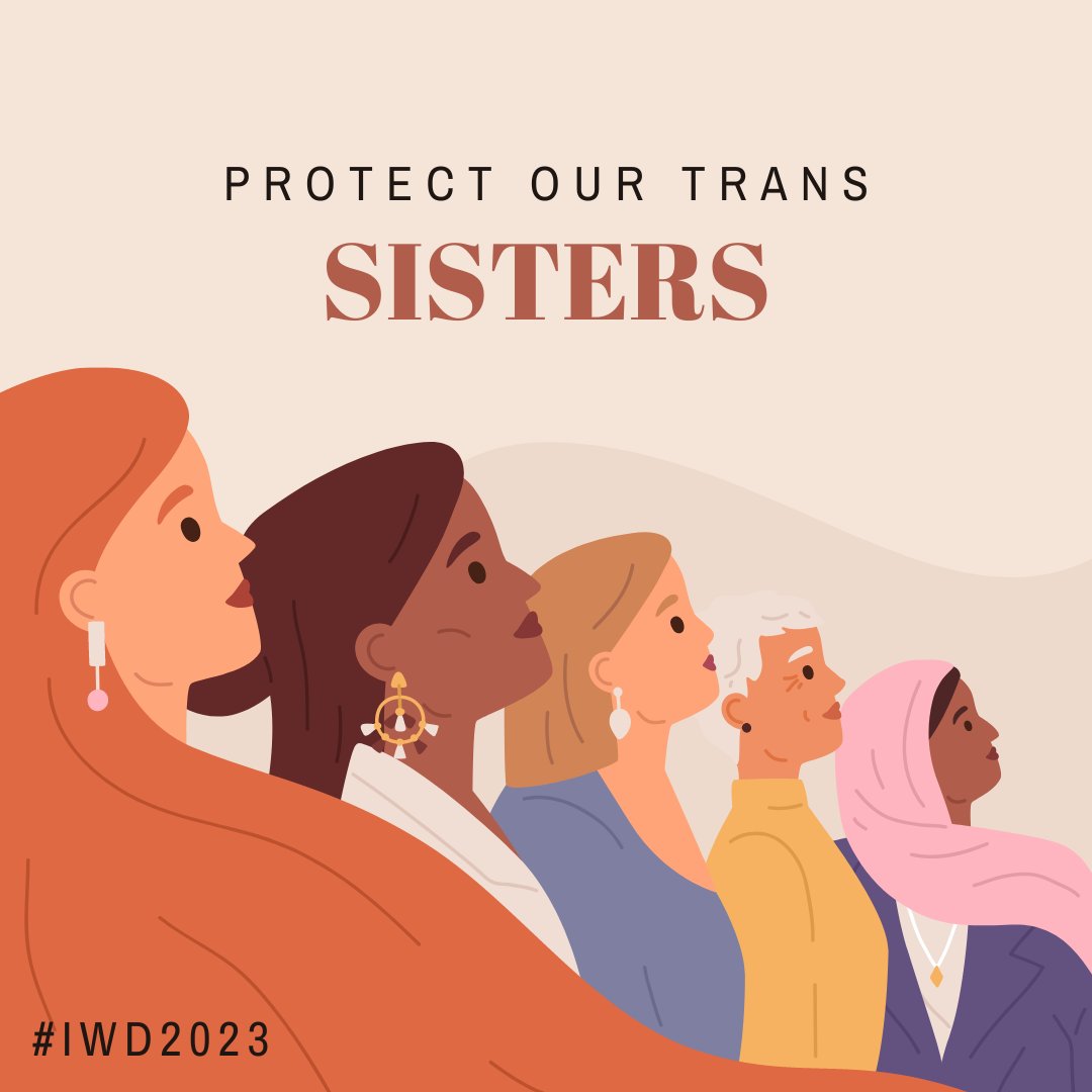 Today on #IWD2023 we stand with our trans sisters who continue to experience violence &amp; discrimination in the US &amp; Canada. Despite our progress towards gender equality, we still have a long way to go.

If you're able, consider donating to our fav local #LGBTQ organizations 🌈⬇️