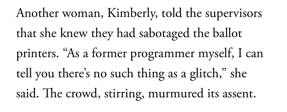 MichaelChinigo's tweet photo. Well, Kimberly, as a current programmer myself, I can tell you I spend maybe half my professional life hunting down glitches.

https://t.co/xU992D0V0l https://t.co/0apV9snbLV