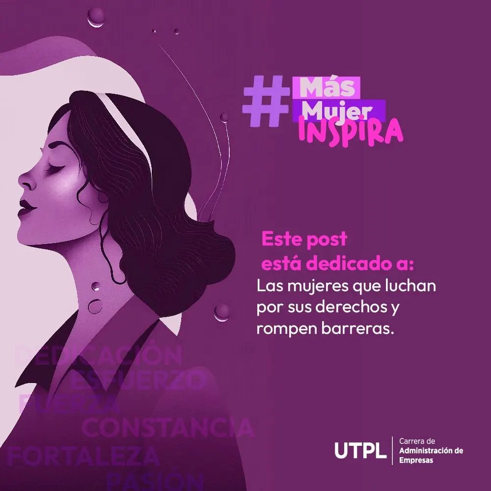 Admfeutpl's tweet photo. #MásMujerInspira Hoy conmemoramos la diversidad,
la belleza de la diferencia,
la fuerza de la unión,
y la valentía de la resistencia.
Que sigamos luchando por nuestros derechos.💜

¡Feliz día de la mujer!🙌🏻✨ https://t.co/IQ4jOs4kEH