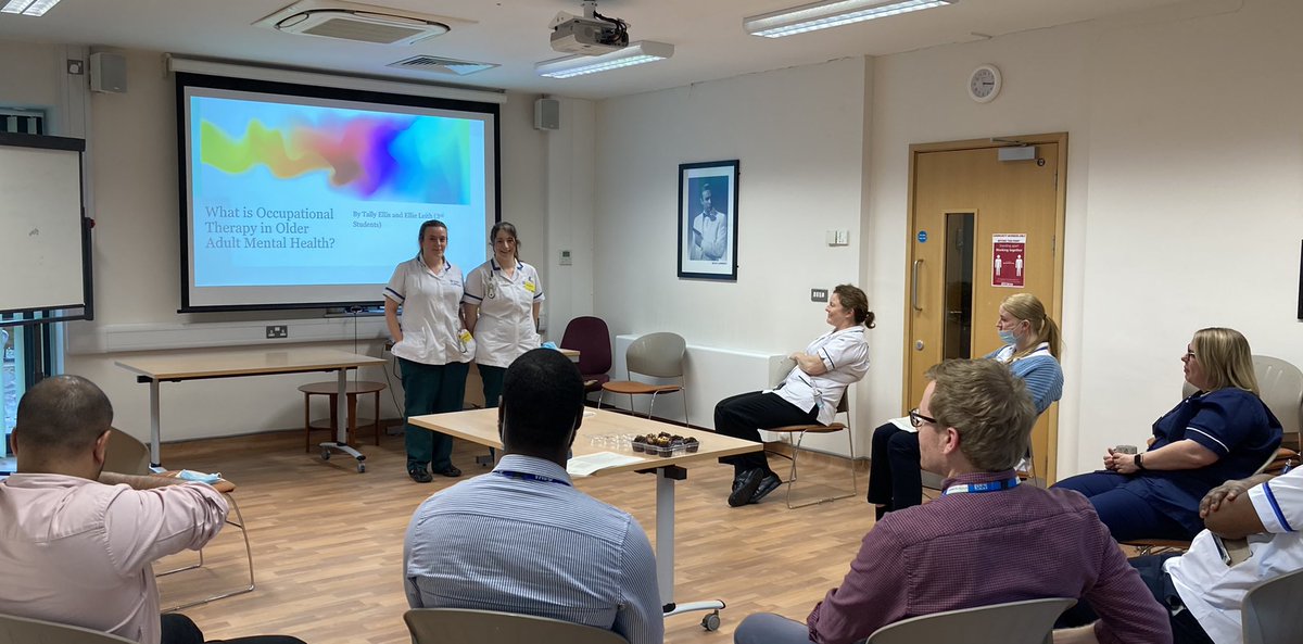 Fabulous presentation from our wonderful <a href="/UoW_OT/">UWOT</a> students about the role of OT in an inpatient mental health ward, presented during our MDT Teaching session this afternoon.  <a href="/RCOTStudents/">RCOTStudents</a> <a href="/RCOT_MH/">RCOT Mental Health</a> <a href="/HWHCT_NHS/">Herefordshire and Worcestershire Health & Care NHS</a>