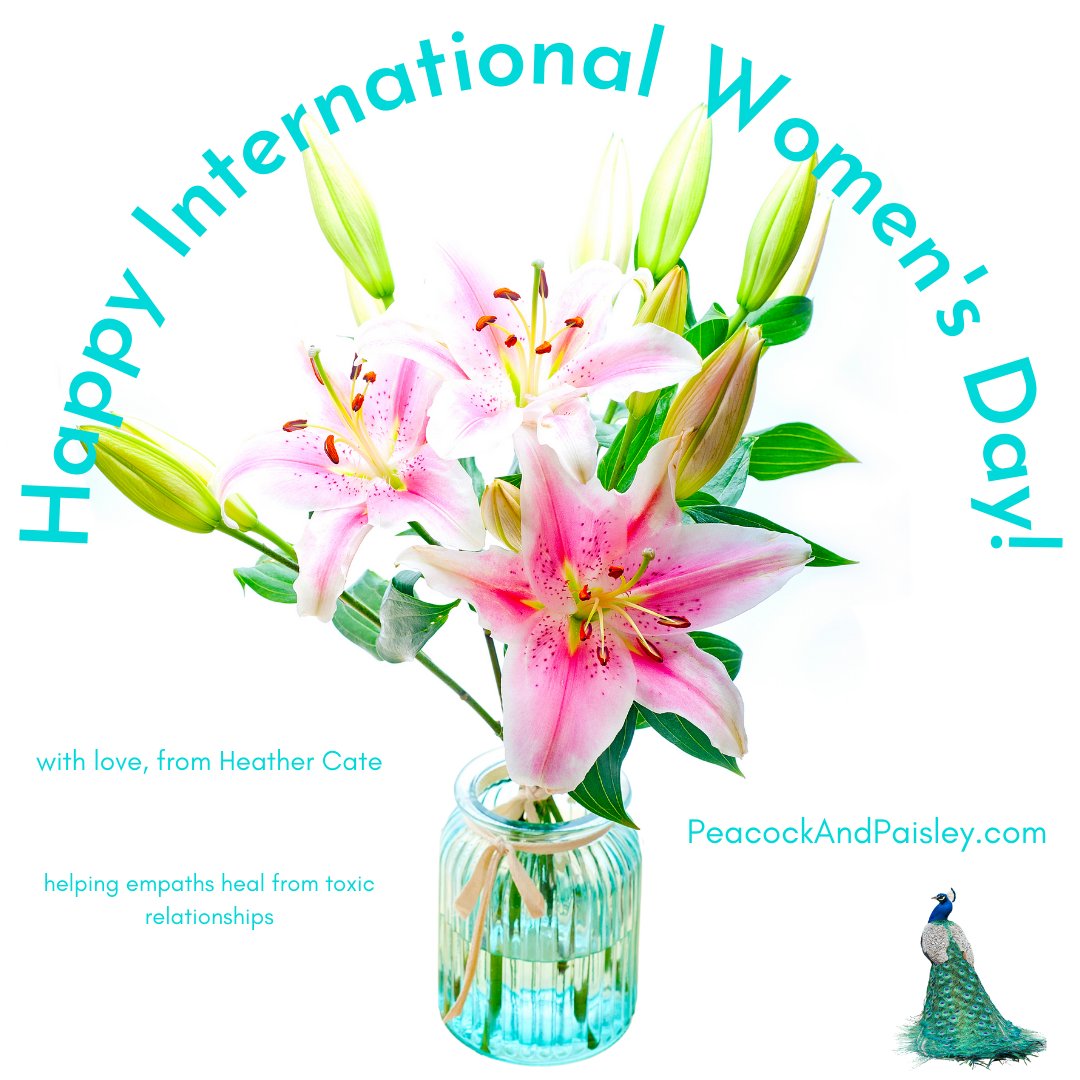 Happy International Women's Day!
How r u celebrating? 
Walk & delicious dinner for me.
Join my Spiritual Warrior Program for more healthy holistic ideas for self-care & healing from toxic relationships.
blog.peacockandpaisley.com/memberships/
Love, H

#spiritualcoaching #soulretrieval #selflove