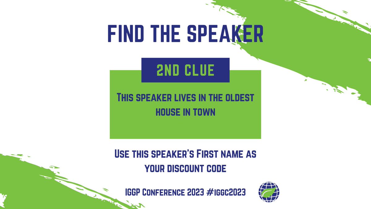 #WhoIsTheSpeaker check for these clues to get your discount code by March 11! Check the presenter’s page at IGGP.org and use the first name of the matching speaker. 
#iggc2023 #iggpconference #familyresearch #discount #genealogy