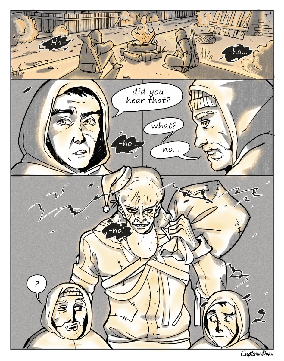captaindoraora's tweet photo. I was doing a comic for a contest on the game "Stalker", where it was necessary to depict how Santa Claus would look in this setting.
#stalker #stalkergame #shadowofchernobyl #stalkerfanart #comics #comicstrip https://t.co/PUXdBveTvV