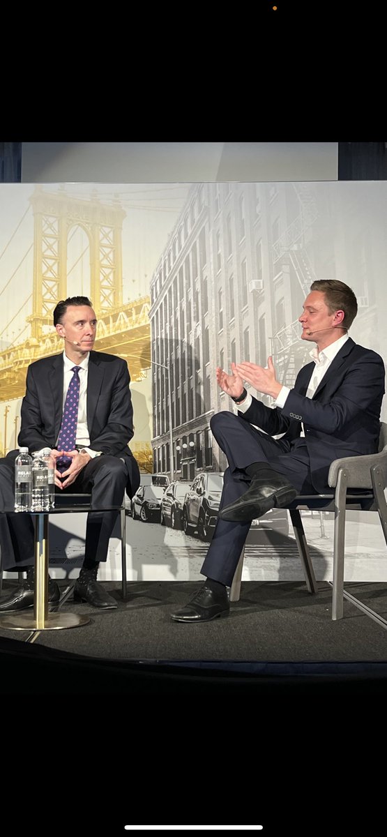 InvestorPilk's tweet photo. Todd Haushalter and Oliver Bartlett, BetMGM, discuss iGaming and $EVO moving from online into land-based casinos….@iGamingNEXT in NYC https://t.co/DgkTYz8eHW