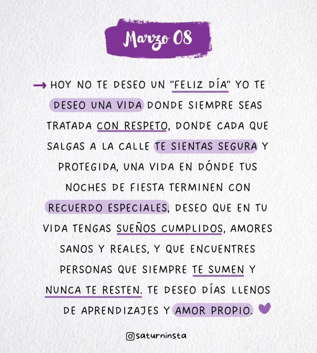 cynthiaoficial's tweet photo. Marzo 8 💜 https://t.co/1hHhEApVGa