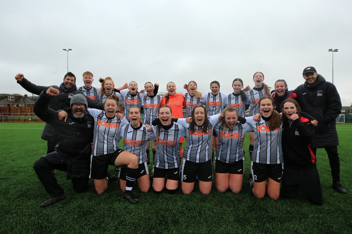 BHASVICsport's tweet photo. Our women's academy are through to the National Cup Final!

Congratulations to @BHASVICWOMEN who came from 1-0 down to beat Rossal School 3-2!

The final will be played on the 4th of May at Accrington Stanley FC. #bhasvic #UTB https://t.co/7e48FU6bTy