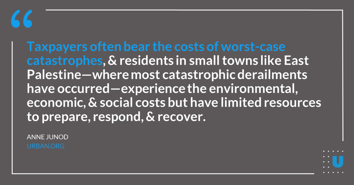 From <a href="/AnneNJunod/">Anne Junod</a>: Why hazardous train derailments happen, who pays, &amp; how to prevent them urbn.is/3XVoWtA