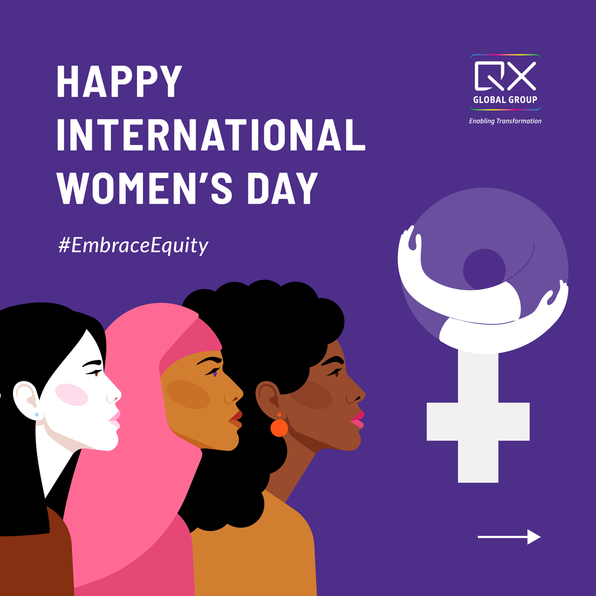 𝐇𝐚𝐩𝐩𝐲 𝐈𝐧𝐭𝐞𝐫𝐧𝐚𝐭𝐢𝐨𝐧𝐚𝐥 𝐖𝐨𝐦𝐞𝐧'𝐬 𝐃𝐚𝐲!

At QX, we're dedicated to cultivating a diverse and inclusive workplace culture that empowers women. We prioritize promoting gender equality and creating a supportive workplace that's truly equitable and inclusive.