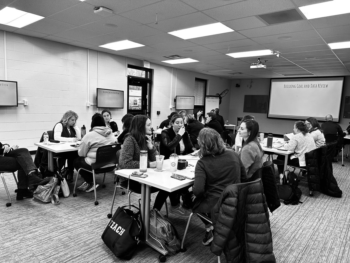supercorygibson's tweet photo. Third Building Leadership Team Summit of the 22-23 school year. Reviewing data, collaborating, building bridges for continued student success. #SOAR #VC262family https://t.co/izBkehNLbd